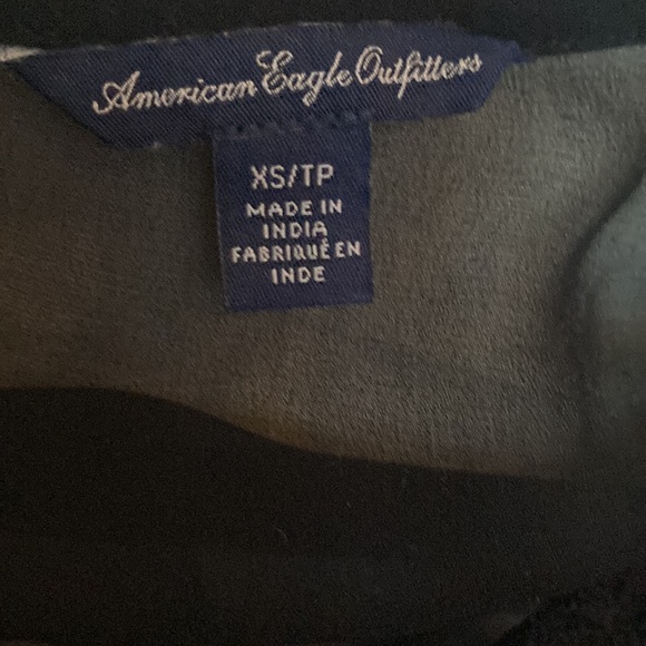 ❤️🔥5/20$ AMERICAN EAGLE OUTFITTERS🦅 Womens Black Woven Lace Blouse - Picture 6 of 7